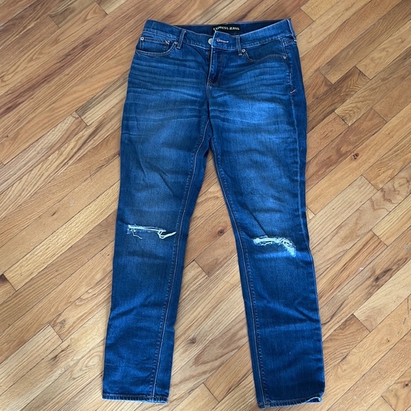 Express Super Skinny Mid Rise Jeans - Picture 1 of 5